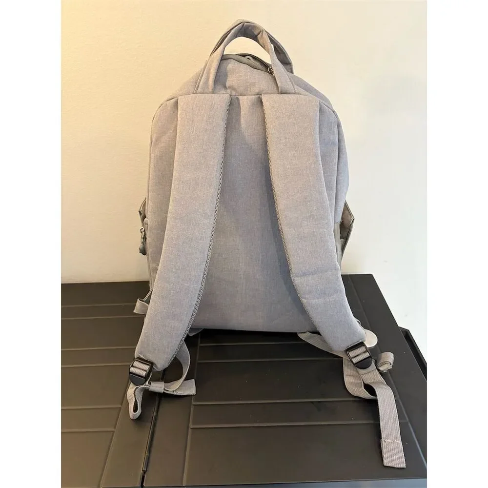 Beaspire Camera Backpack Gray with Compartments‎ & Secure Zippers